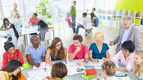 group at table