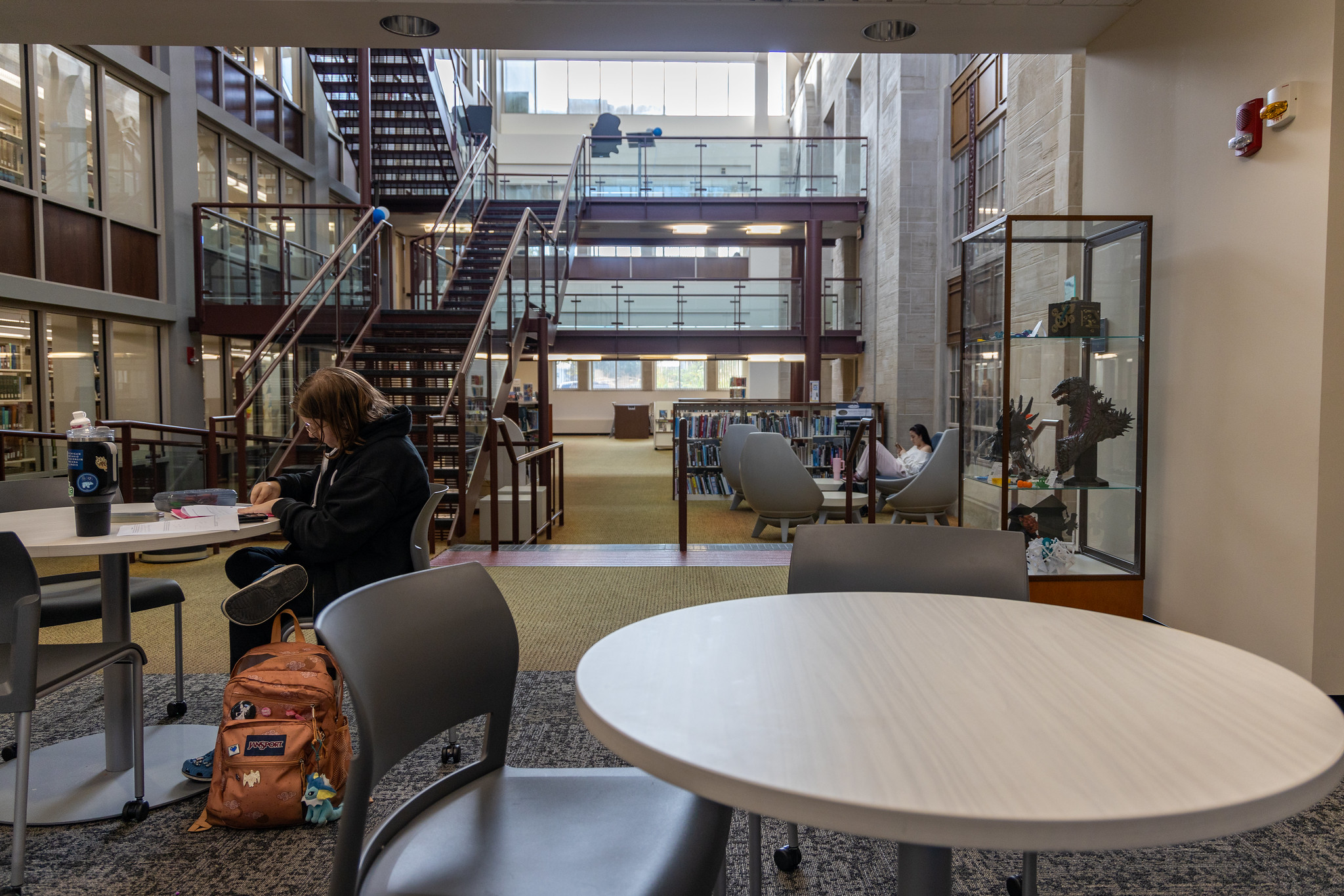 Booth Linrary atrium