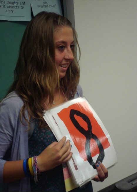 Emily (German Education, English Minor) is teaching a group of fourth graders at Jefferson Elementary School 