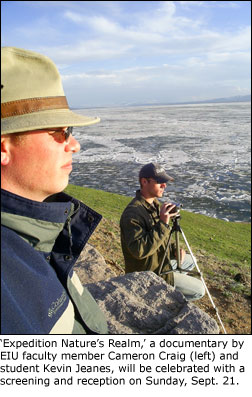 Craig and Jeanes during filmnig of 'Expedition Nature's Realm'