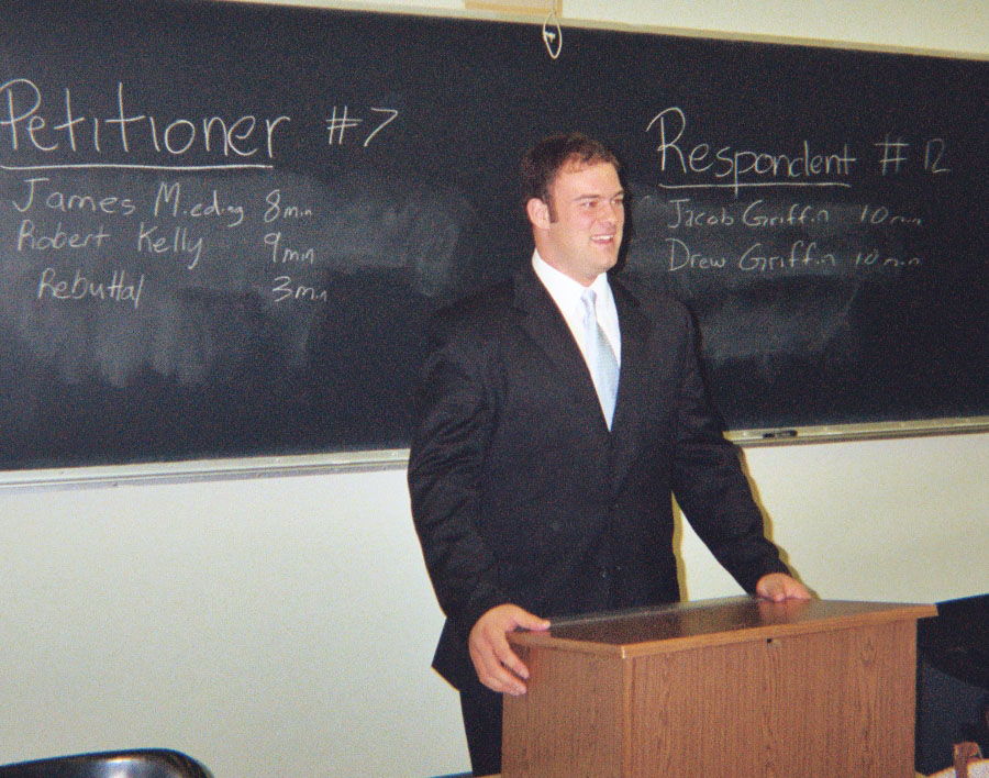 Students compete at the Midwest Regional Moot Court tournament in Ohio.