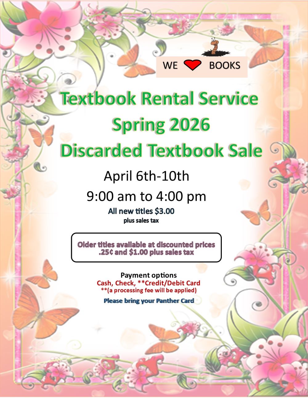 Spring Discarded Textbook Sale